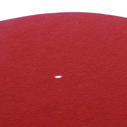 Alfombrilla giratoria antivibración lanema de 3 mm, fieltro antiestático para discos de vinilo 5