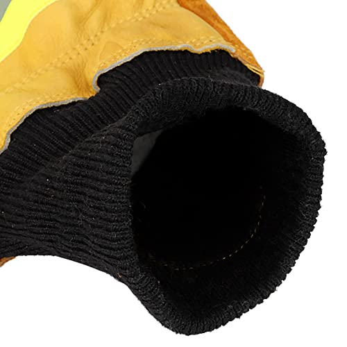 Guantes de seguridad impermeables y duraderos de cuero para operaciones de rescate 3
