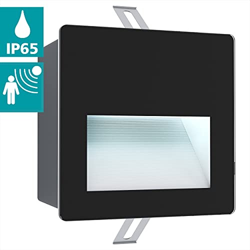 Eglo Recessed Outdoor spot Light Aracena, LED Garden Spotlight Made of Glass, Plastic and Aluminium, Black Outside lamp - Image 2