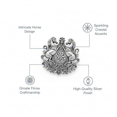 Image of Antique Gold Brooch Pin for Men Women Vintage Saree Blazer Coat Lapel Fashion Jewellery