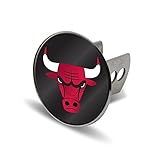 Rico Chicago Bulls NBA Heavy Duty Chrome Trailer Hitch Cover with Laser Cut Insert