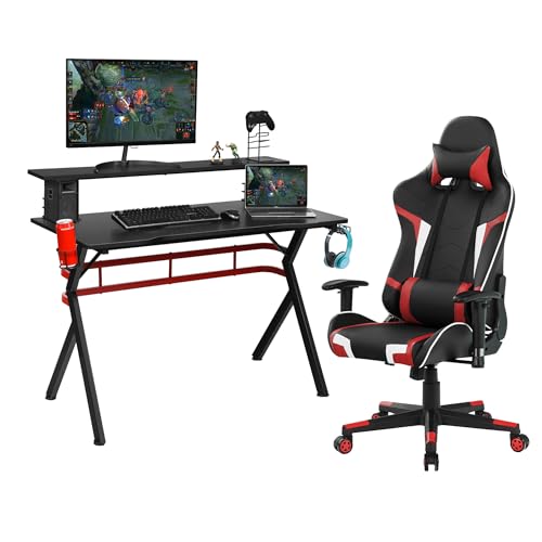 Tangkula Gaming Desk and Chair Set