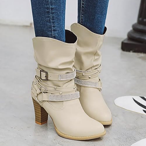 Bottes mi-mollet confortables pour marcher sans douleur en talons - 3