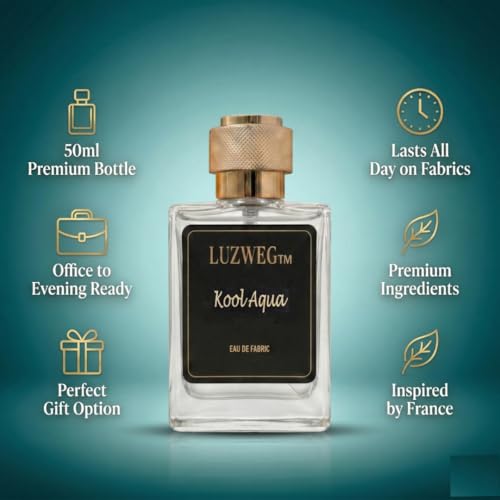 Image of Kool Aqua 50 ml Luxury Perfume (Fresh Aquatic) | Long Lasting Unisex EDP | Premium Cool & Aquatic Fragrance for Men & Women | Strong Everyday Signature Scent | Ideal Gift Option