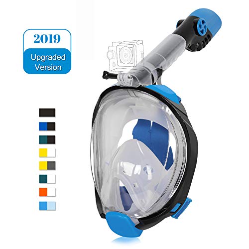 Unigear Máscara De Buceo Gafas Snorkel Facial Completa Adulto 180° Vista Panorámica...