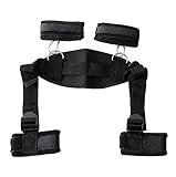 Wrist and Ankle Spreader Bar Bed Restraint for Couples Under King Bed Restraints for Couples Queen Bed Submissive Bondaged Restraints Sex Set Bed Sexual Hands Feet Binding Straps Sex Handcuffs Hoodies