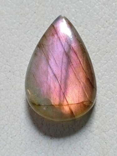 Labradorite violette en cabochon pour fabriquer un collier artisanal unique - 4
