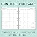 newestor 2026 Planner Refills for Happy Planner Classic Size, Monthly Pages, Jan 2026 - Dec 2026, 9-Disc Punched, 7