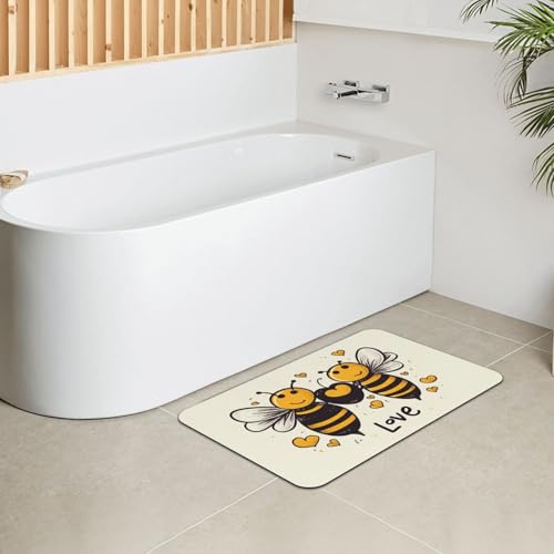 Tapis de douche antidérapant super absorbant en diatomite