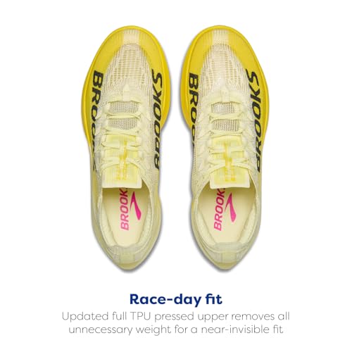Brooks Unisex Hyperion Elite 5 Neutral Race Running Shoe for Men & Women - Luminary/Yellow/Gray - 8 Medium - image 4