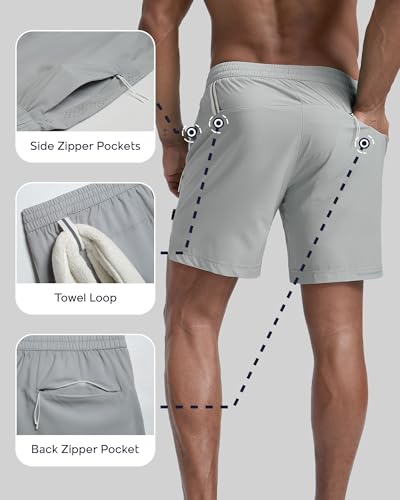Image of maamgic Men's Athletic Running Shorts with Liner Ultra Lightweight Workout Shorts 5 inch / 7 inch