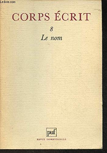 Corps ecrit n.07 (le sommeil)