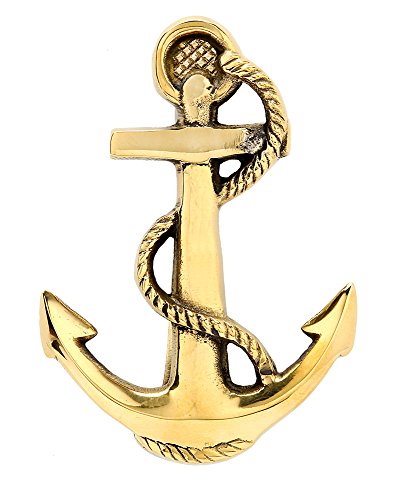 Solid Brass Fouled Anchor Doorknocker #TOP22