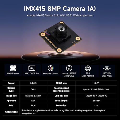 Module caméra IMX415 8MP capteur haute résolution compatible Raspberry Pi et Luck-Fox - 2