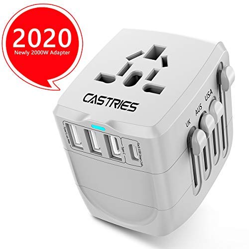 Castries Universal Travel Adapter All-in-one Travel Charger Worldwide Travel Socket International Power Adapter