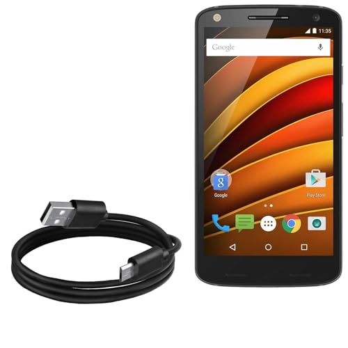 BoxWave Cable Compatible with Motorola Moto X Force - DirectSync Cable, Durable Charge and Sync