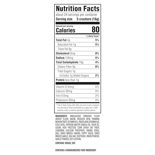 Image of RITZ Everything Crackers, Snacks for Kids and Adults, Lunch Snacks, 13.7 oz