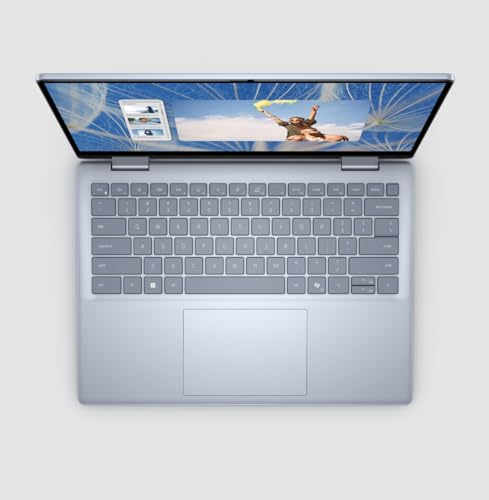 Image of Dell Inspiron 14 7445 2-in-1 Laptop, 14 inch FHD+ Touchscreen, AMD Ryzen 5 8640HS(Beats i7-1255U), 16GB DDR5 RAM, 1TB PCIe SSD, Backlit KB, FP Reader, Type-C, FHD Webcam, Win 11 Home
