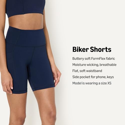 Image of Amazon Essentials Women's Active FormFlex Buttery Soft High Waist Biker Shorts