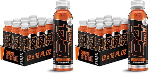 Image of C4 Ultimate Non-Carbonated Zero Sugar Energy Drink, Pre Workout Drink + Beta Alanine, 12 Fl Oz (Pack of 24)
