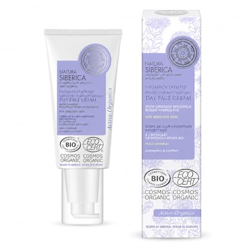 Crème de Jour BIO Hydratante Protectrice Peaux Sensibles à la Rhodiola Rosea, 50ml