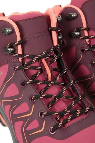 Mountain Warehouse Shadow Waterproof Womens Softshell Boots Berry Womens Shoe Size 7 US | Image 5