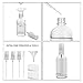 Hydior 2oz Clear Glass Spray Bottles for Essential Oils, Small Spray Bottle with Plastic Sprayer - Set of 3