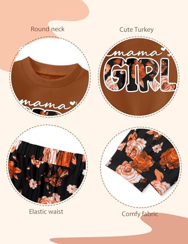 Image of Toddler Girl Clothes Fall Winter Outfits Wild Hair Don't Care Highland Cow Sweatshirt Pants Western Cowgirl Outfit
