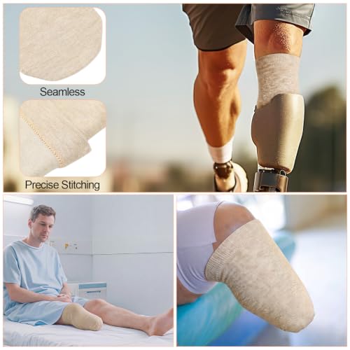 Image of 10 Pcs Prosthetic Stump Shrinkers Amputee Socks Stump Shrinker Prosthetic Limb Socks for Men Women