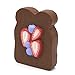 Kiibru Sliced Toast Squishy Jumbo Bread Scented Stressrelief Fidget Squishies Toy Collection (Chocolate)