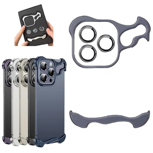 Coque métal iPhone 15 Pro Max fine rigide anti rayure sans cadre