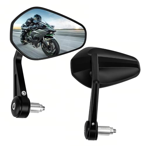 YUJYGAO Retroviseur moto embout de Guidon universel E9 CNC 7/8