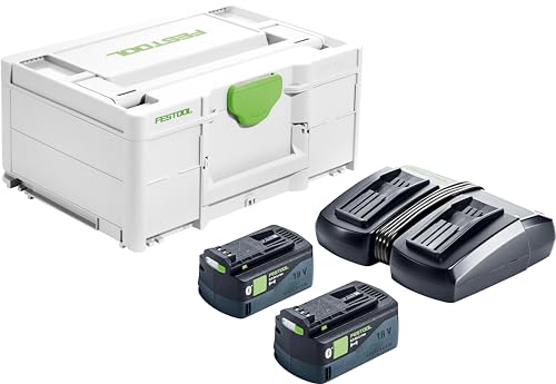 Festool Akku Energie-Set 18V mit 2x5 0Ah Akkupacks Systainer und TCL 6 Duo Schnellladegerät
