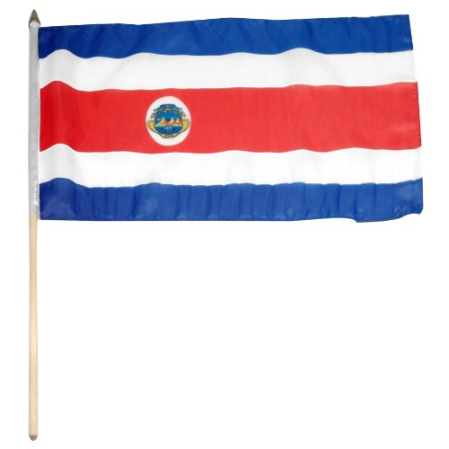 US Flag Store Costa Rica Flag, 12 by 18-Inch