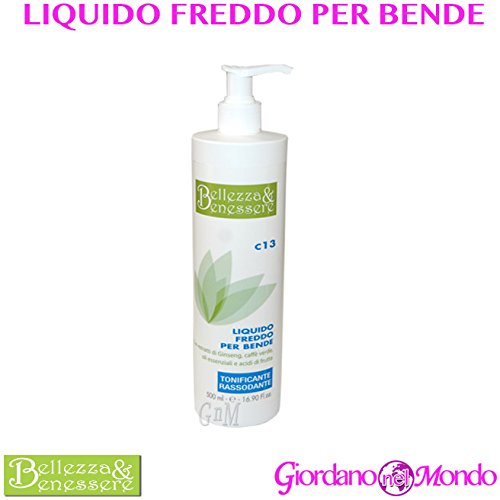 LIQUIDO A FREDDO PER BENDAGGIO TONIFICANTE E RASSODANTE PROFESSIONALE PER ESTETISTA 1000 ml BENDAGGI C13