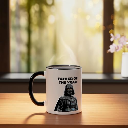 Taza cerámica Star Wars Darth Vader 11 oz negro/blanco miniatura 3
