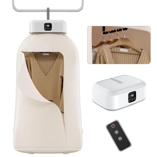 Image of Portable Clothes Dryer, Mini Compact & Foldable Electric Dryer With Adjustable Timer & Remote Control, Fast Drying Small Machine for Apartment, Rv, Travel, Home, Dorms, Includes Dry Bag