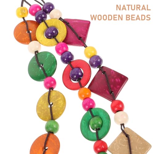 Collier de perles de bois de coco pour sublimer une robe de plage