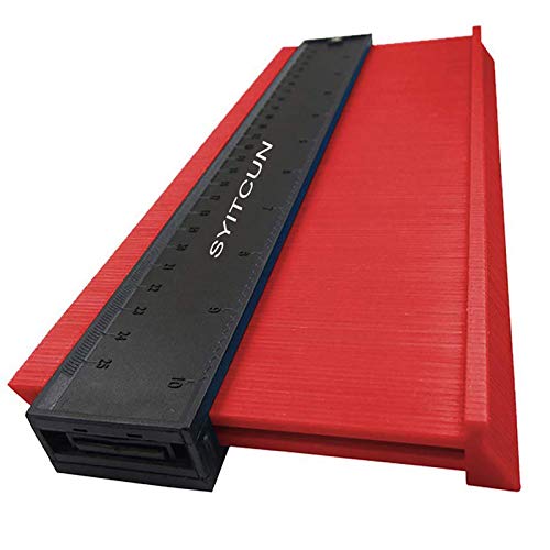 Konturenlehre,250mm Duplikator Wickelrohre Holz Markierungswerkzeug Profil Kopierer mit Skala unregelmäßiges Konturmessgerät für präzise Messung