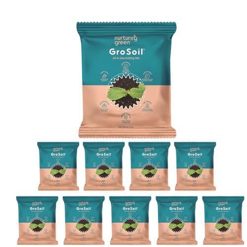 Image of Nurturing Green GroSoil - All in One Potting Mix (Set of 10, Makes 5kg)