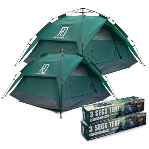 Reactive Outdoor Tent - 3 Second Tent - 3 Sec Instant Pop Up Tent - Easy and Quick Setup Camping Tent - 1 Person Setup Waterproof Double Layer Outdoor Camping Tent