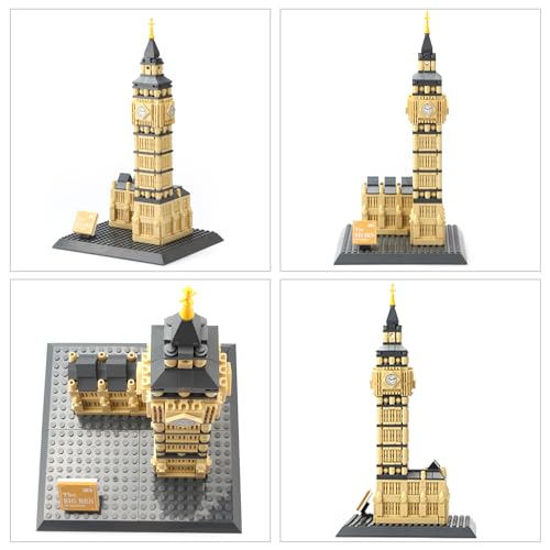 Oichy Elizabeth Tower Building Toys Mini Architecture Big Ben Building Block Sets Decorative Famous Landmark Construction Sets for Kids and Adults (911pcs) - Image 3