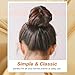 ericotry Beautiful Donut Hair Bun Makers- 3 Pieces Women Hair Chignon Donuts Ring Style Bun Maker Doughnut Shaper DIY Hair Styling Accessories 1Large+1Middle+1Small (Black)