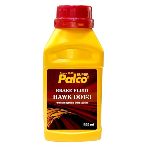 Image of PALCO Brake Fluid DOT 3 for Car & Bike | Hydraulic Brake Oil For Disc & Drum Brake as well as Brake Cleaner | Including ABS System & Hydraulic Clutch System | DOT 3 Brake Oil (500 ml) Pack of 1