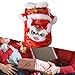 ＫＬＫＣＭＳ Cat Chinese New Year Costume Dance Lion Pet Clothing Easy to Wear Winter Apparel Dog Vest Pet Clothes for Puppy Kitten Party, M