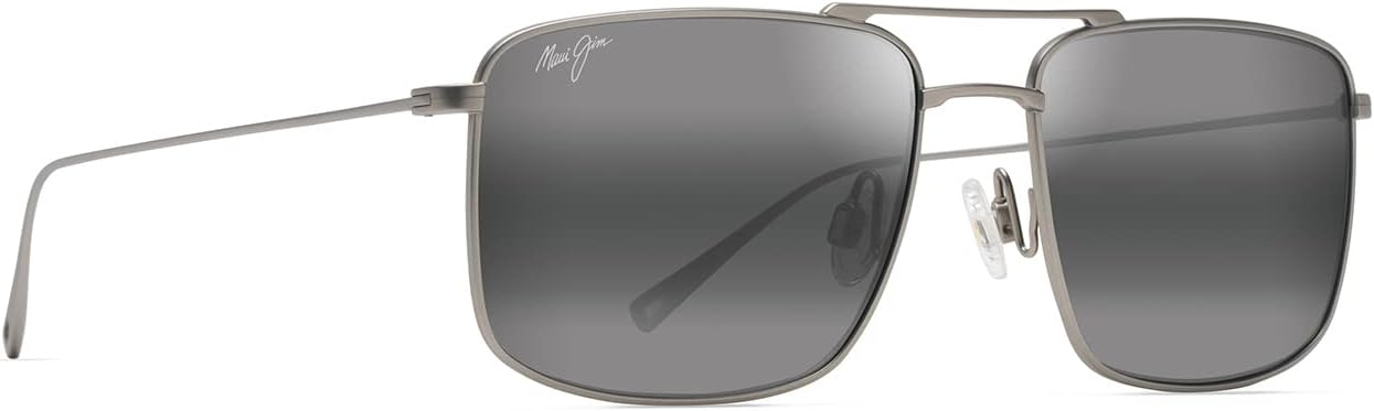 Maui Jim Men's Aeko Polarized Aviator Sunglasses, Medium Fit