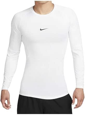 NIKE(ナイキ) Dri-FIT タイト ロングスリーブ フィットネストップ FB7920 ホワイト/ブラック M