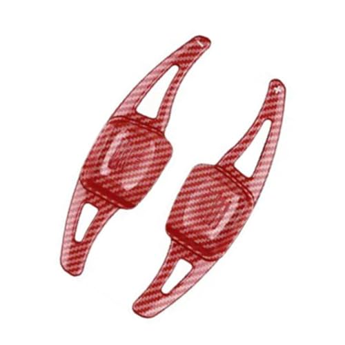 Compatible With Amarok 2017-2022 For Crossfox 2015-2018 For Nivus 2020-2023 �Ԃ̃X�e�A�����O�z�C�[���p�h���V�t�^�[���� �V�t�g�p�h���G�N�X�e���V����(Red Carbon)