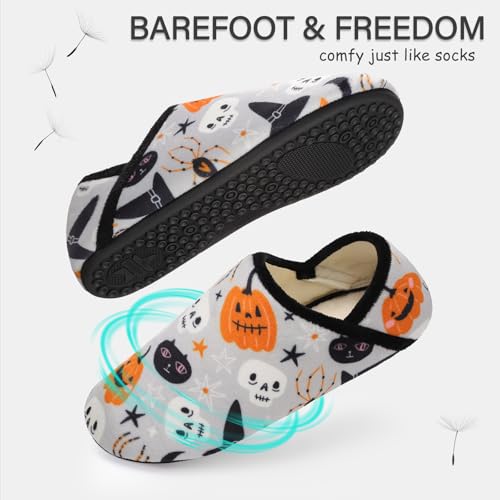 Image of ATHMILE House Slippers for Women Men Indoor Barefoot House Shoes Soft Socks | Furry Slip on Cozy Comfy Flexible Machine Washable Home Bedroom Travel Hospital Yoga Gifts for Mom Grandma