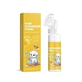 Nettoyant en mousse pour animaux de compagnie, spécialement conçu pour chiens et chats, leur donne de la brillance (100 ml) (jaune, 4,8 x 18 cm)